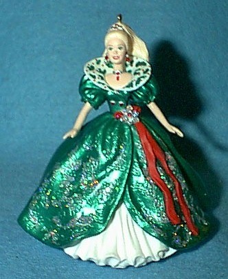 1996 holiday barbie ornament value